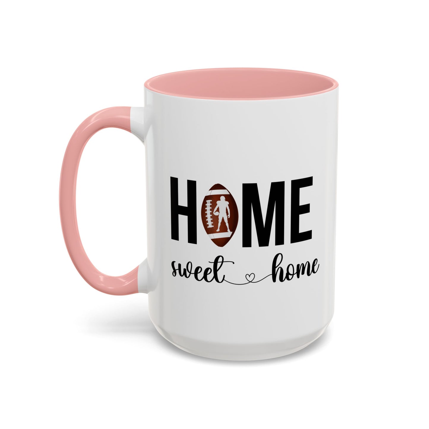 Football Player Home Sweet Home Gift | 11oz | 15oz | White Color Rimmed Mug