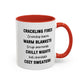 Crackling Fires Home Sweet Home Gift | 11oz | 15oz | White Color Rimmed Mug | Girl Soccer Player