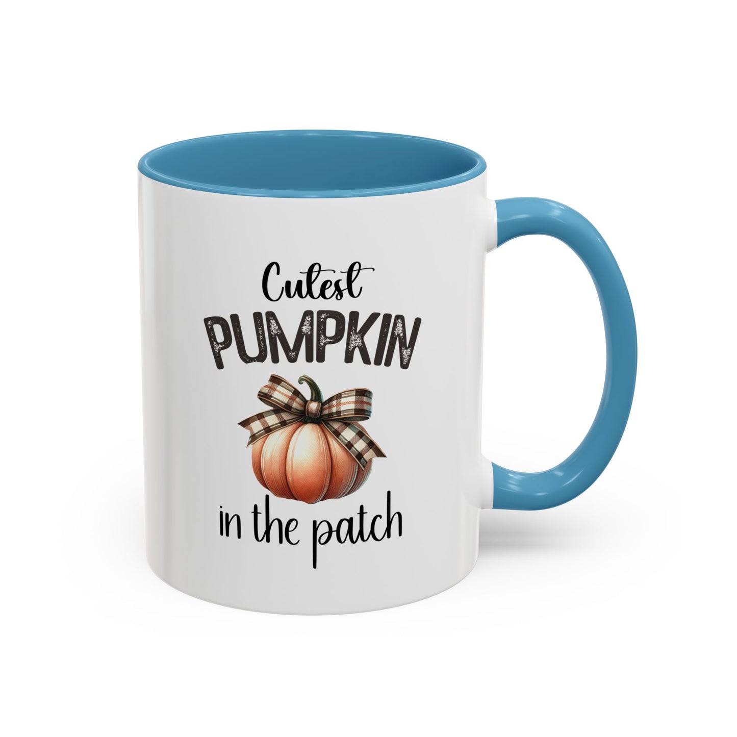 Cutest Pumpkin In The Patch Home Sweet Home Gift | 11oz | 15oz | White Color Rimmed Mug | Girl Soccer Player