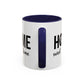 Male Soccer Player Home Sweet Home | Sports | Soccer | Housewarming | 15oz | 11oz White Mug | Color Rimmed