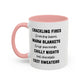 Crackling Fires Home Sweet Home Gift | 11oz | 15oz | White Color Rimmed Mug | Girl Soccer Player