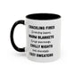 Crackling Fires Home Sweet Home Gift | 11oz | 15oz | White Color Rimmed Mug | Girl Soccer Player