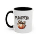 Pumpkin Home Sweet Home Gift | 11oz | 15oz | White Color Rimmed Mug | Girl Soccer Player