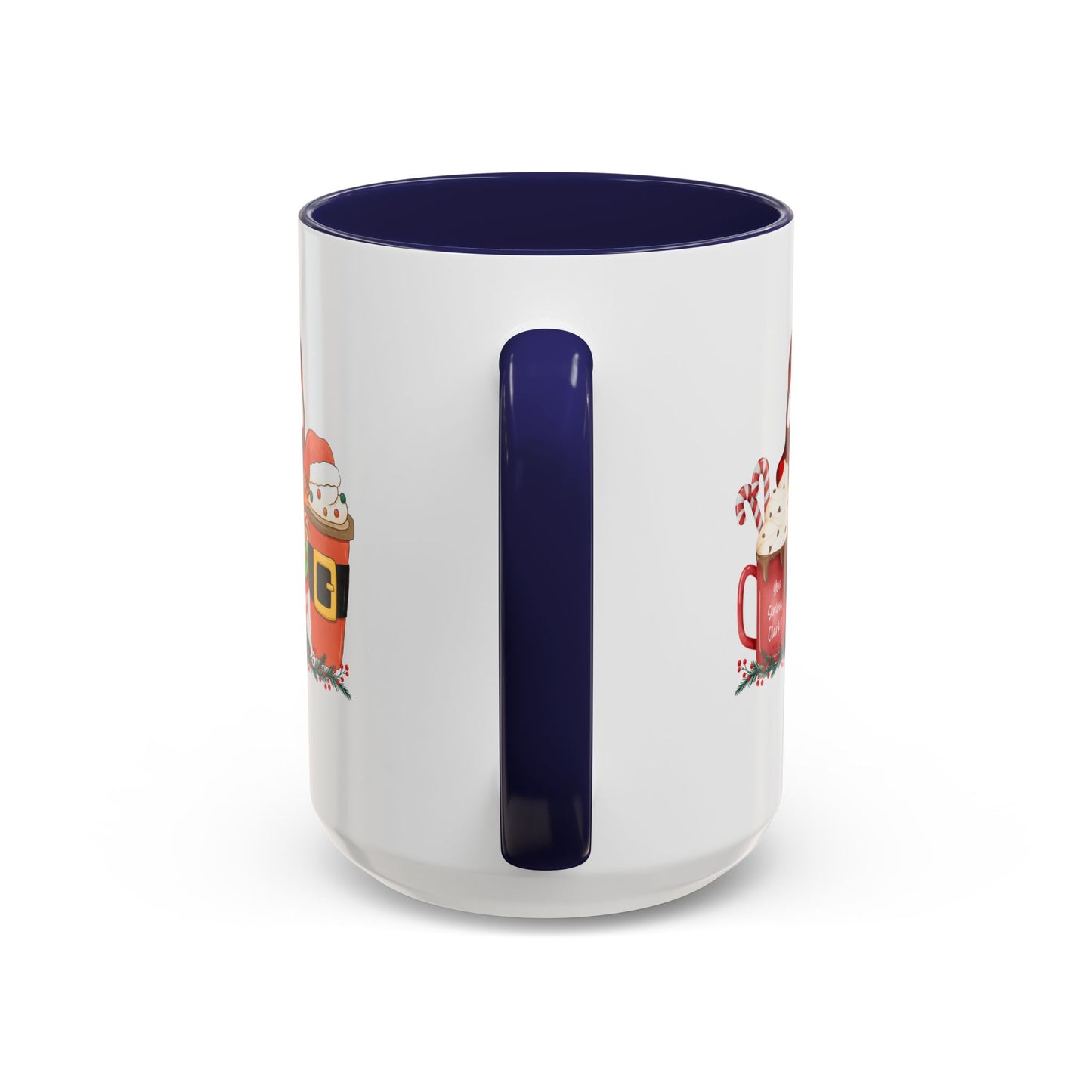 Merry Christmas Home Sweet Home Gift | 11oz | 15oz | White Color Rimmed Mug | Girl Soccer Player