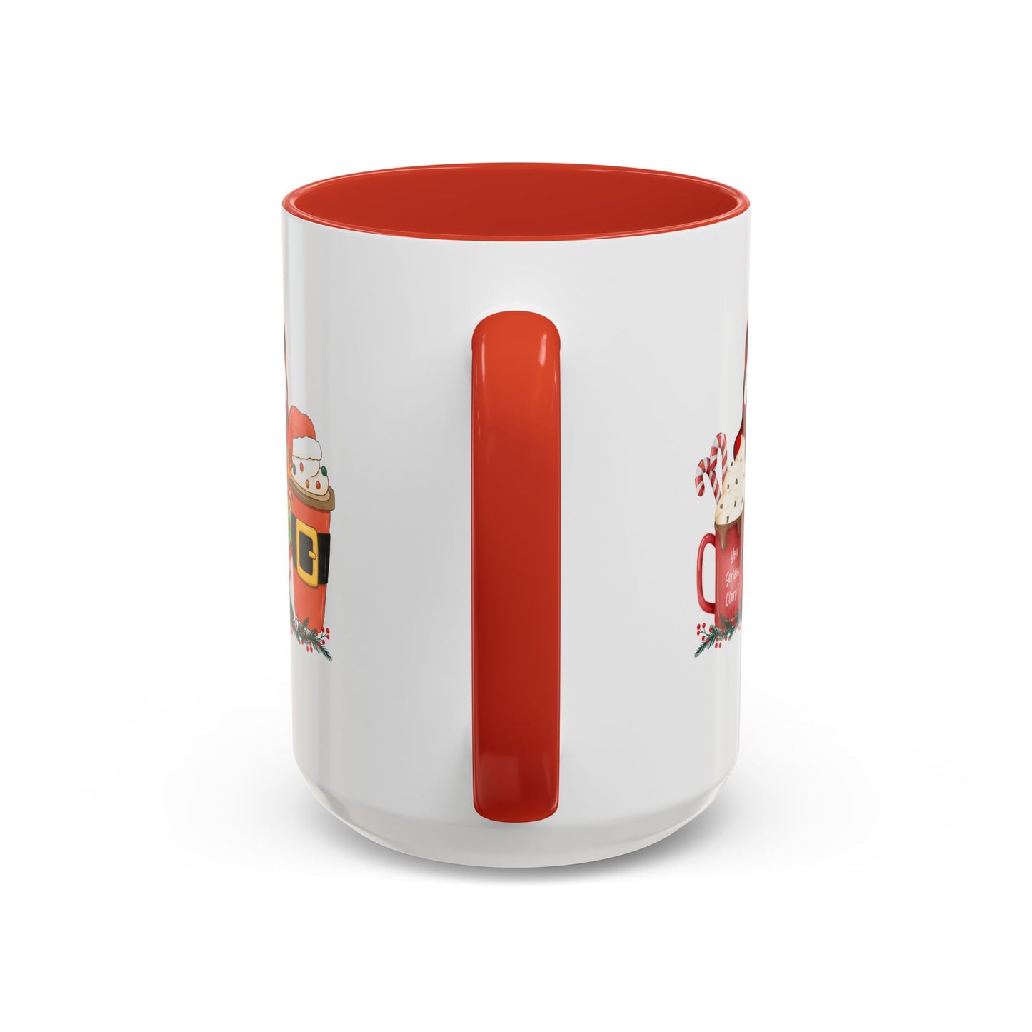 Merry Christmas Home Sweet Home Gift | 11oz | 15oz | White Color Rimmed Mug | Girl Soccer Player