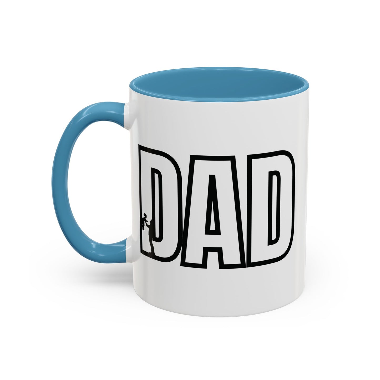 Unique Dad Father's Day Gift | White 11oz Color Rimmed Mug