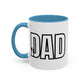 Unique Dad Father's Day Gift | White 11oz Color Rimmed Mug