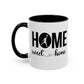 Bake, Sip Hot Cocoa and  Home Sweet Home Gift | 11oz | 15oz | White Color Rimmed Mug