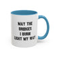 May The Bridges I Burn Light The Way Home Sweet Home Gift | 11oz | 15oz | White Color Rimmed Mug | Girl Soccer Player