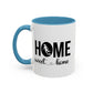 Sports Fan Home Sweet Home Gift | 11oz | 15oz | White Color Rimmed Mug