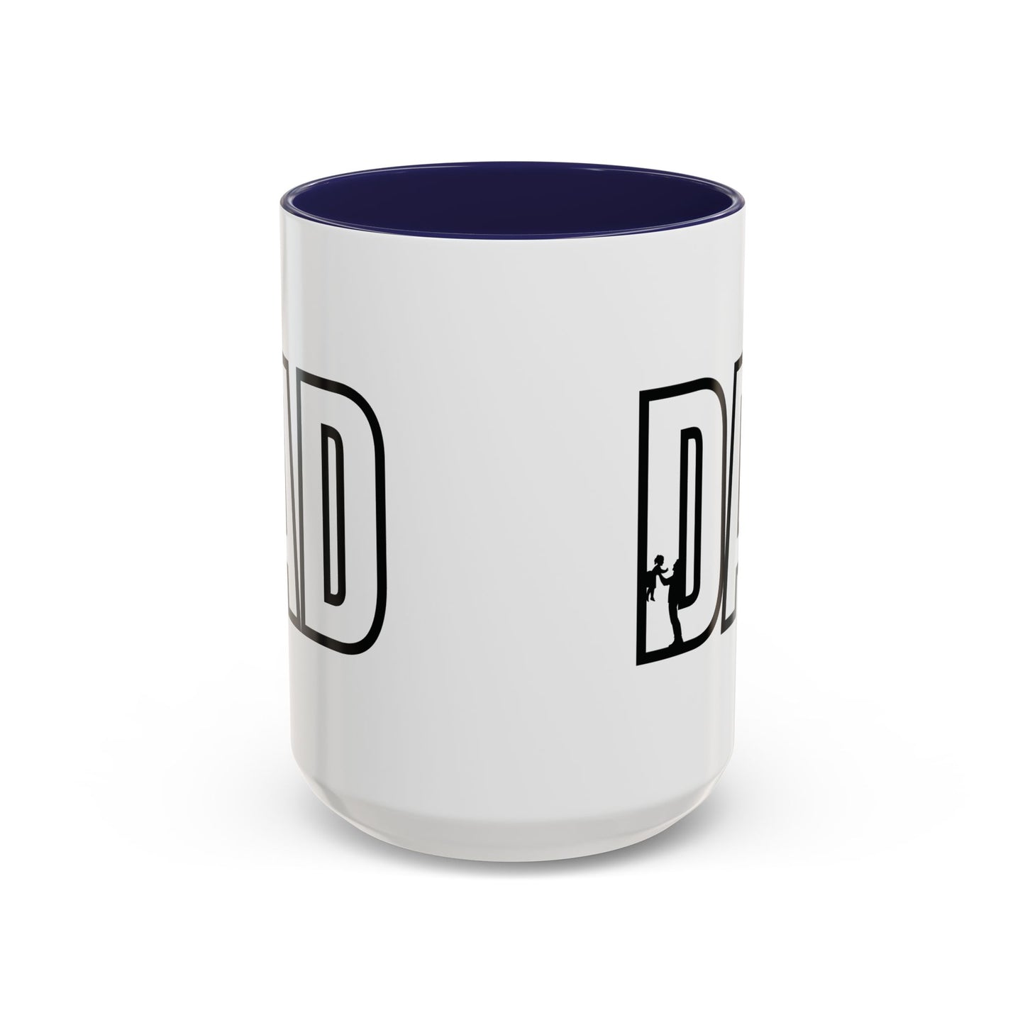 Unique Dad Father's Day Gift | White 11oz Color Rimmed Mug