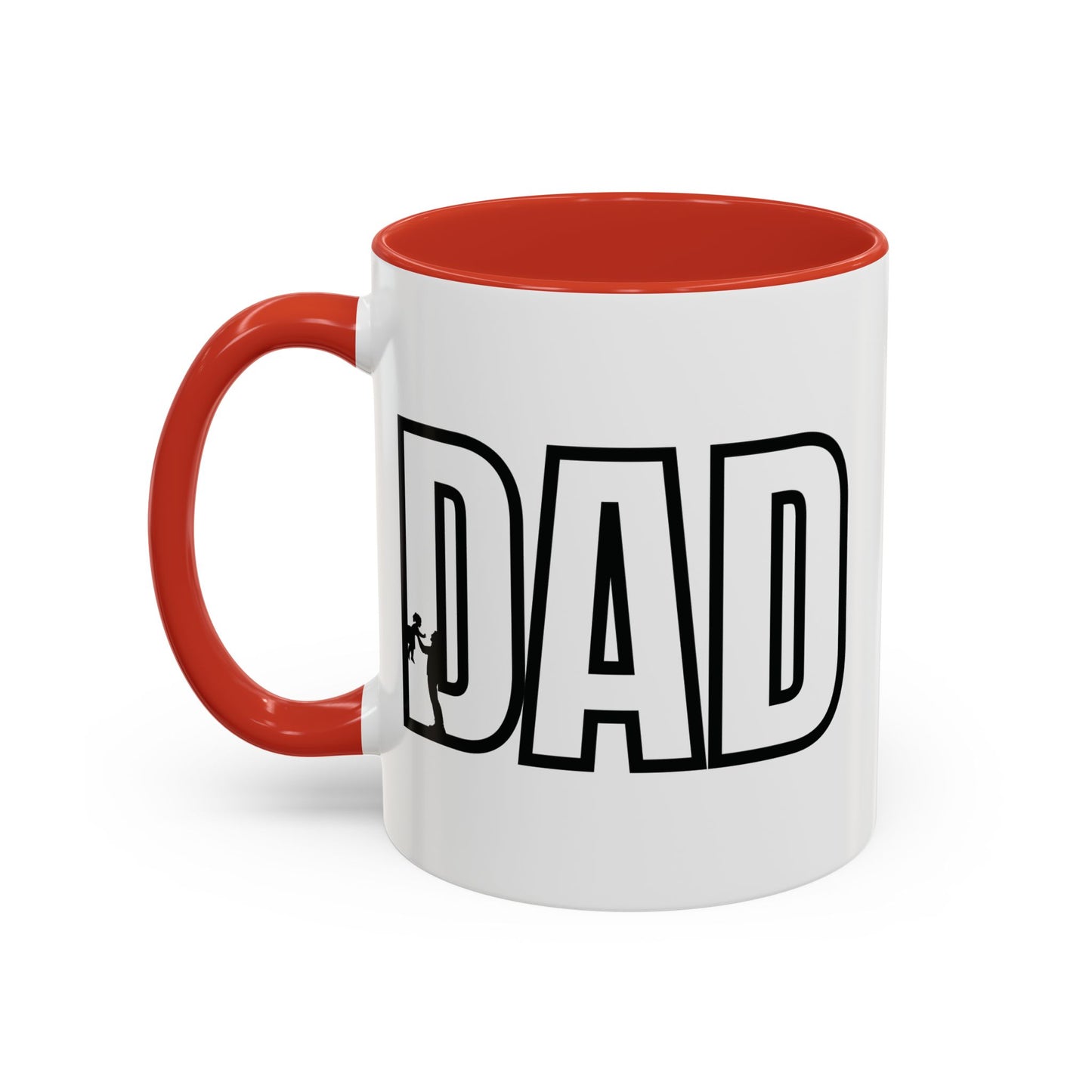 Unique Dad Father's Day Gift | White 11oz Color Rimmed Mug