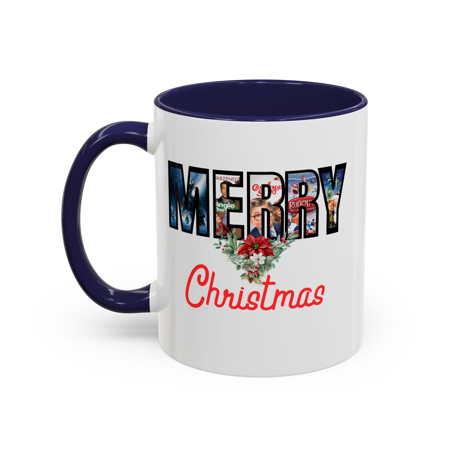 Merry Christmas Home Sweet Home Gift | 11oz | 15oz | White Color Rimmed Mug | Girl Soccer Player