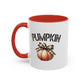 Pumpkin Home Sweet Home Gift | 11oz | 15oz | White Color Rimmed Mug | Girl Soccer Player