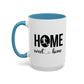 Male Soccer Player Home Sweet Home | Sports | Soccer | Housewarming | 15oz | 11oz White Mug | Color Rimmed