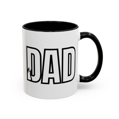 Unique Dad Father's Day Gift | White 11oz Color Rimmed Mug