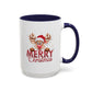 Merry Christmas Home Sweet Home Gift | 11oz | 15oz | White Color Rimmed Mug