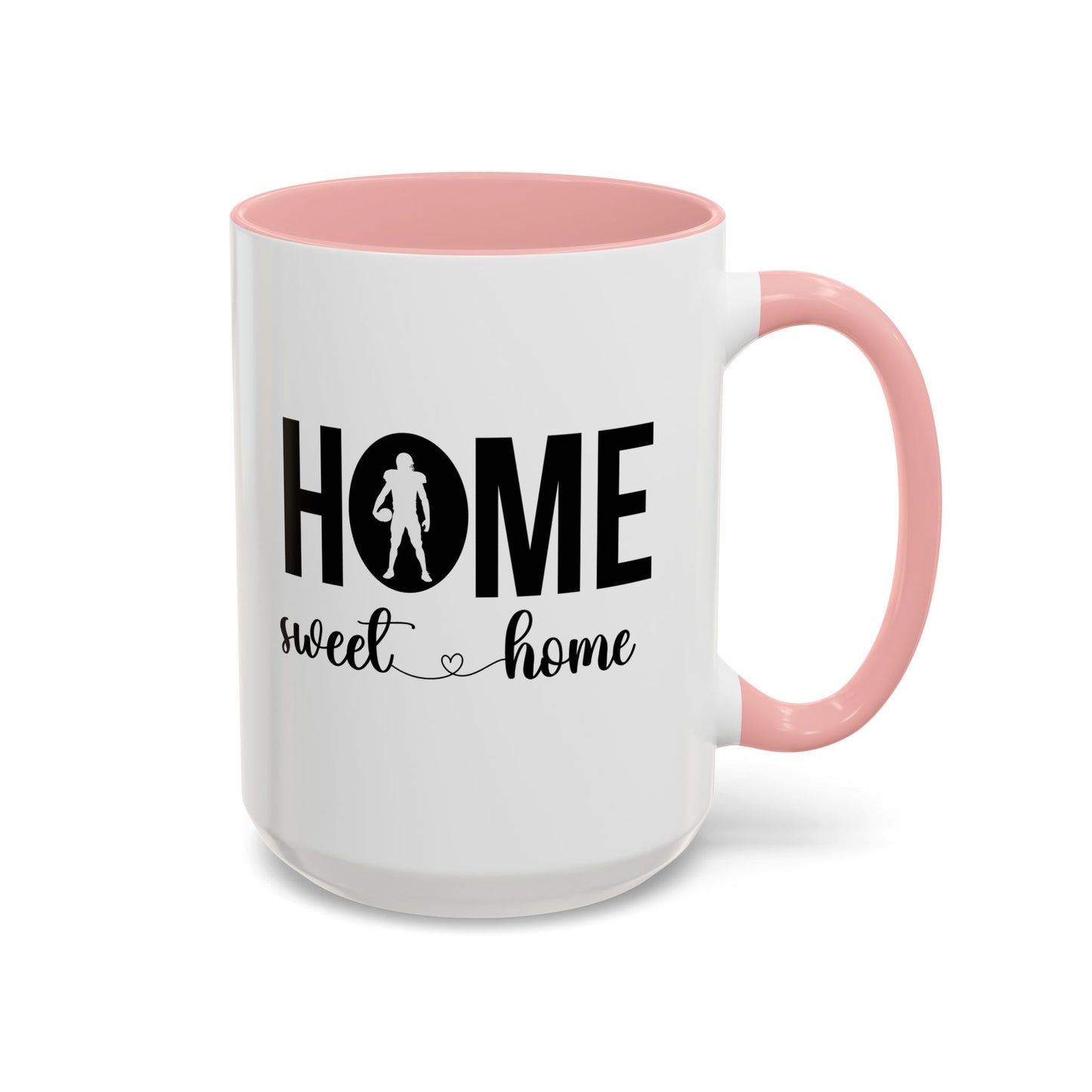 Football Player Home Sweet Home Gift | 11oz | 15oz | White Color Rimmed Mug