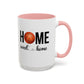 Bake, Sip Hot Cocoa, and Home Sweet Home Gift | 11oz | 15oz | White Color Rimmed Mug