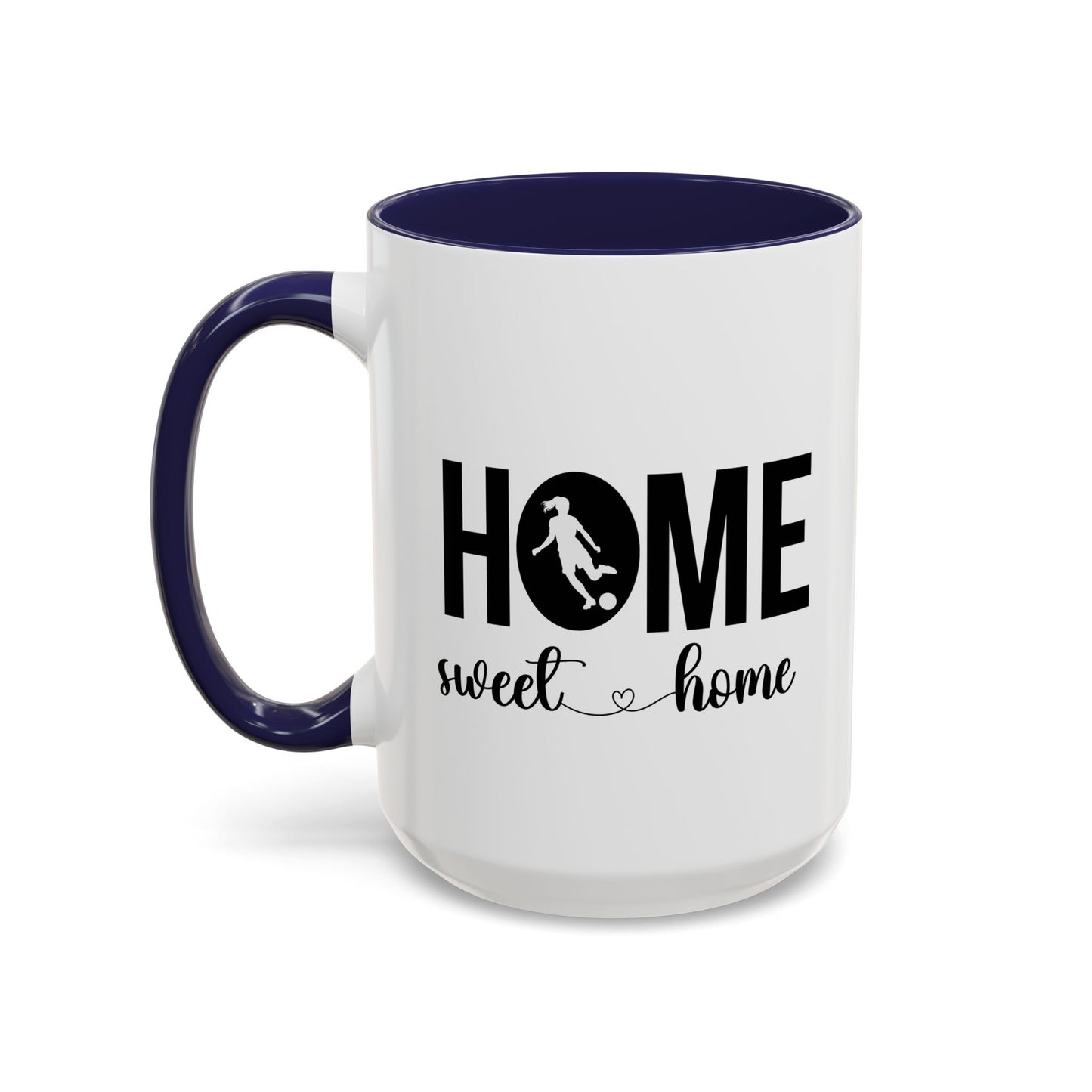 Sports Fan Home Sweet Home Gift | 11oz | 15oz | White Color Rimmed Mug