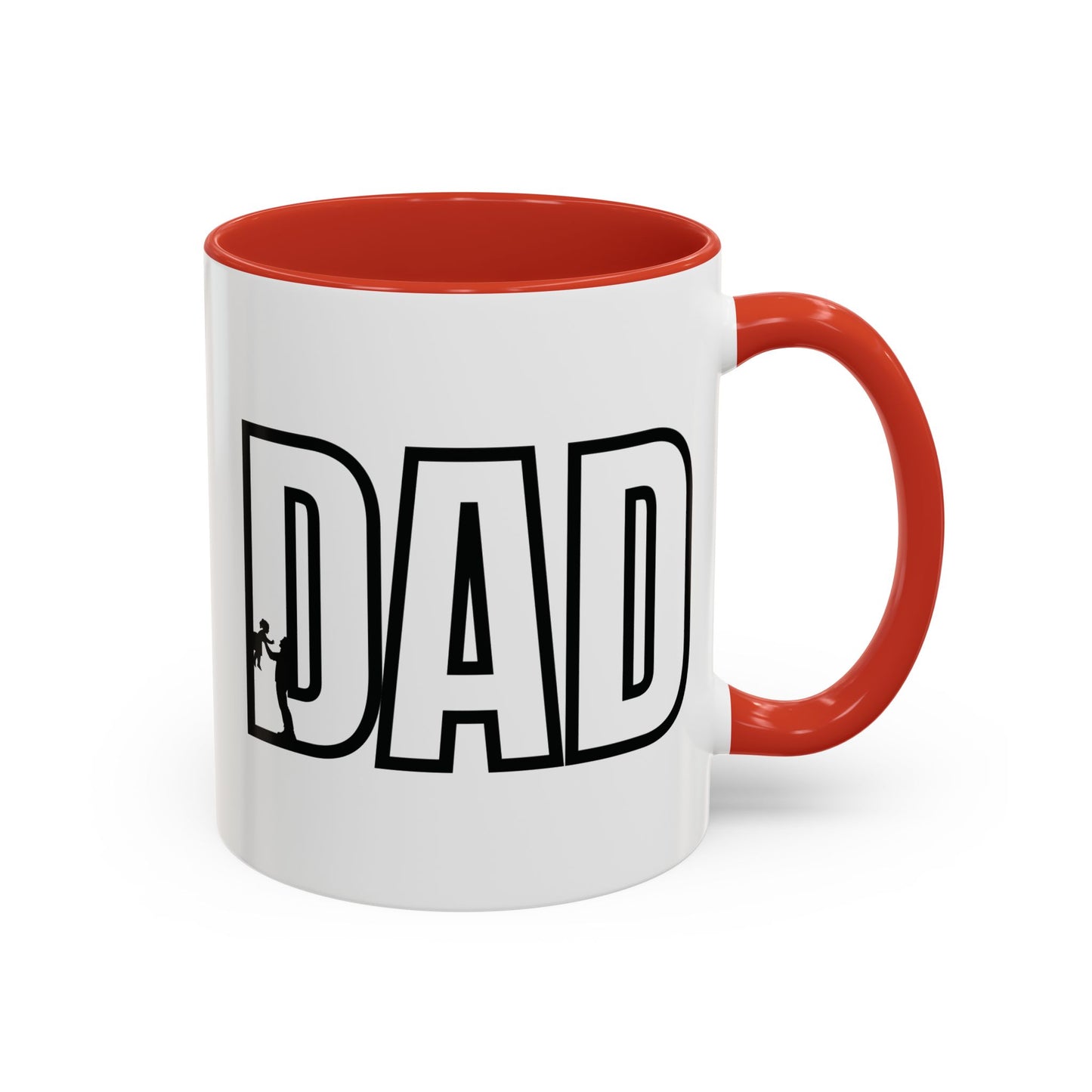 Unique Dad Father's Day Gift | White 11oz Color Rimmed Mug