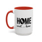 Sports Fan Home Sweet Home Gift | 11oz | 15oz | White Color Rimmed Mug