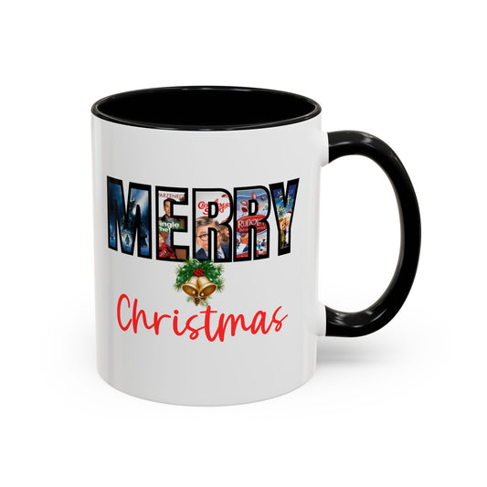 Merry Christmas Home Sweet Home Gift | 11oz | 15oz | White Color Rimmed Mug