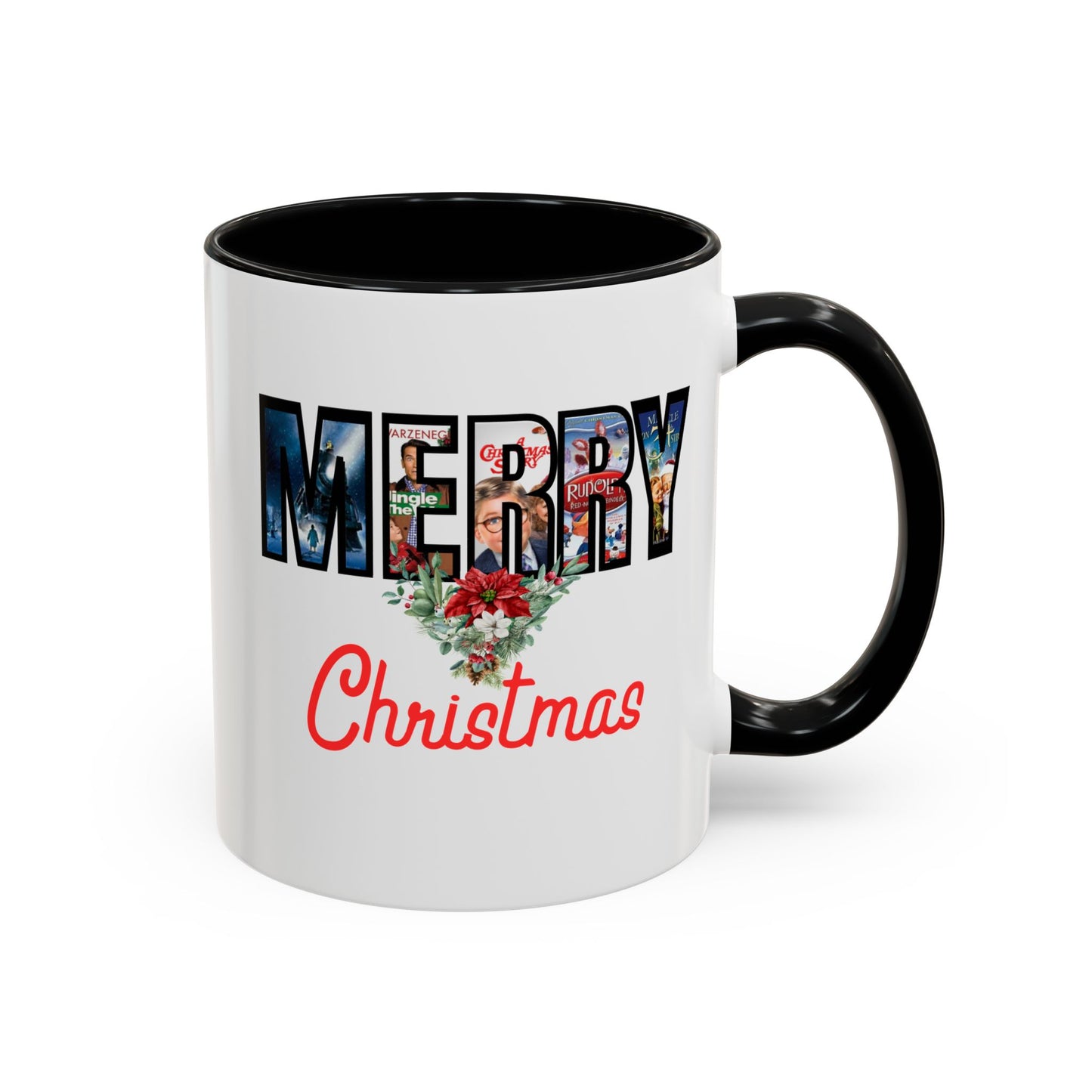 Merry Christmas Home Sweet Home Gift | 11oz | 15oz | White Color Rimmed Mug | Girl Soccer Player