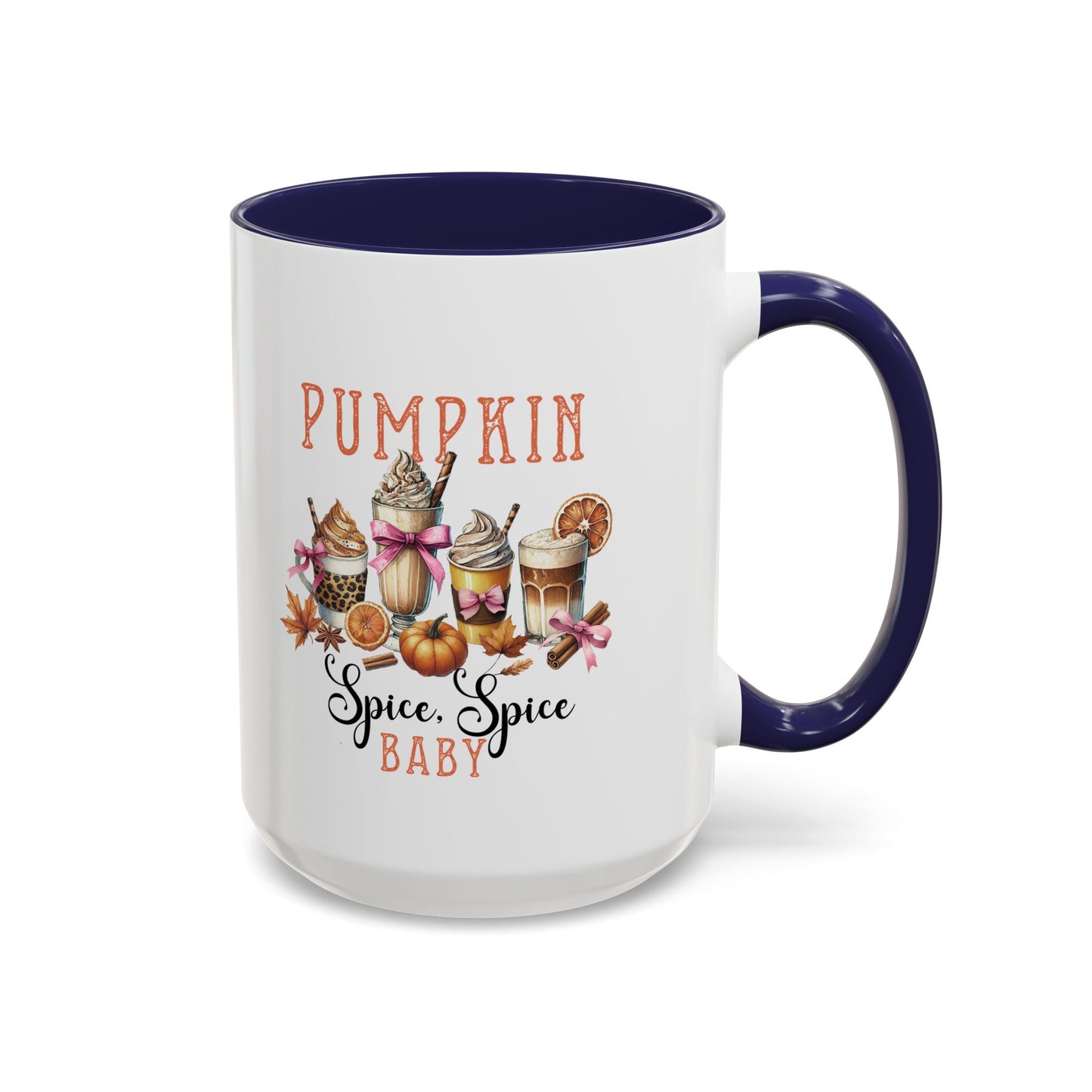 Pumpkin Spice Baby Home Sweet Home Gift | 11oz | 15oz | White Color Rimmed Mug