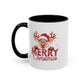 Merry Christmas Home Sweet Home Gift | 11oz | 15oz | White Color Rimmed Mug