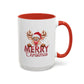 Merry Christmas Home Sweet Home Gift | 11oz | 15oz | White Color Rimmed Mug