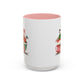 Merry Christmas with a Bang Home Sweet Home Gift | 11oz | 15oz | White Color Rimmed Mug | Girl Soccer Player