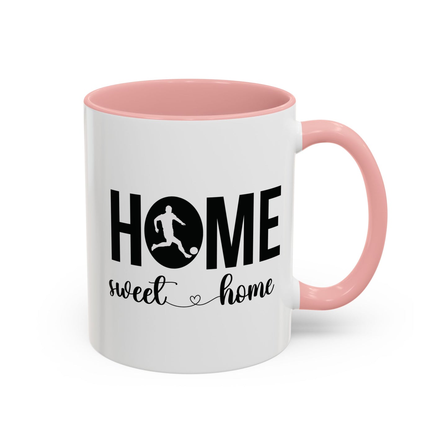 Male Soccer Player Home Sweet Home | Sports | Soccer | Housewarming | 15oz | 11oz White Mug | Color Rimmed