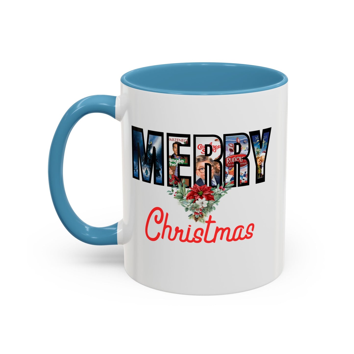 Merry Christmas Home Sweet Home Gift | 11oz | 15oz | White Color Rimmed Mug | Girl Soccer Player