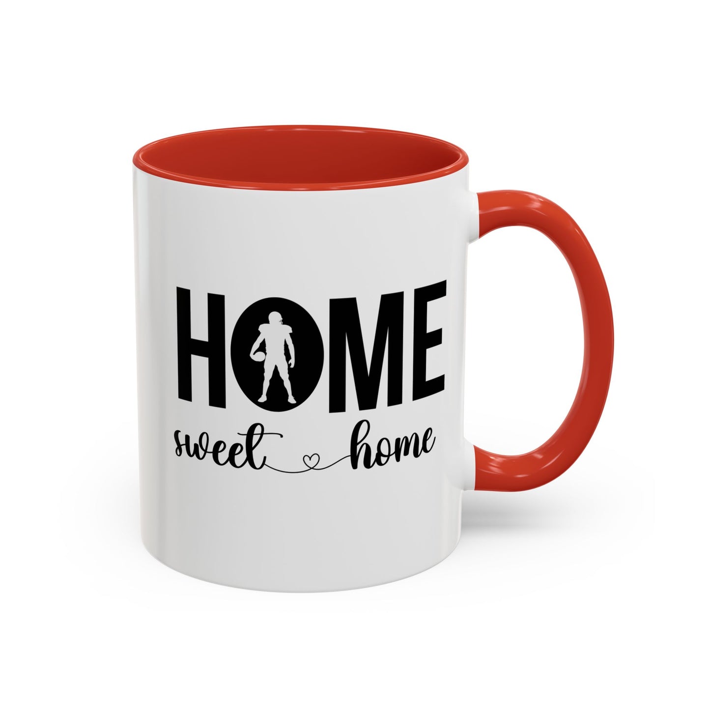 Football Player Home Sweet Home Gift | 11oz | 15oz | White Color Rimmed Mug