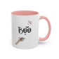 Boo Home Sweet Home Gift | 11oz | 15oz | White Color Rimmed Mug | Girl Soccer Player