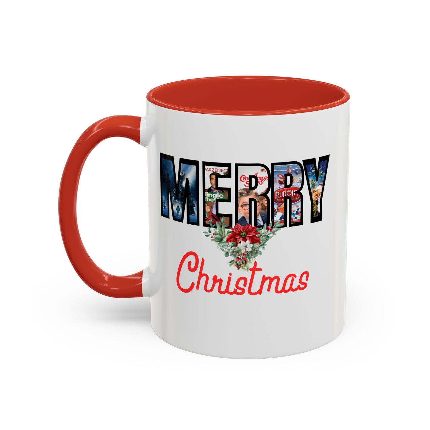 Merry Christmas Home Sweet Home Gift | 11oz | 15oz | White Color Rimmed Mug | Girl Soccer Player