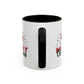 Merry Christmas Home Sweet Home Gift | 11oz | 15oz | White Color Rimmed Mug | Girl Soccer Player