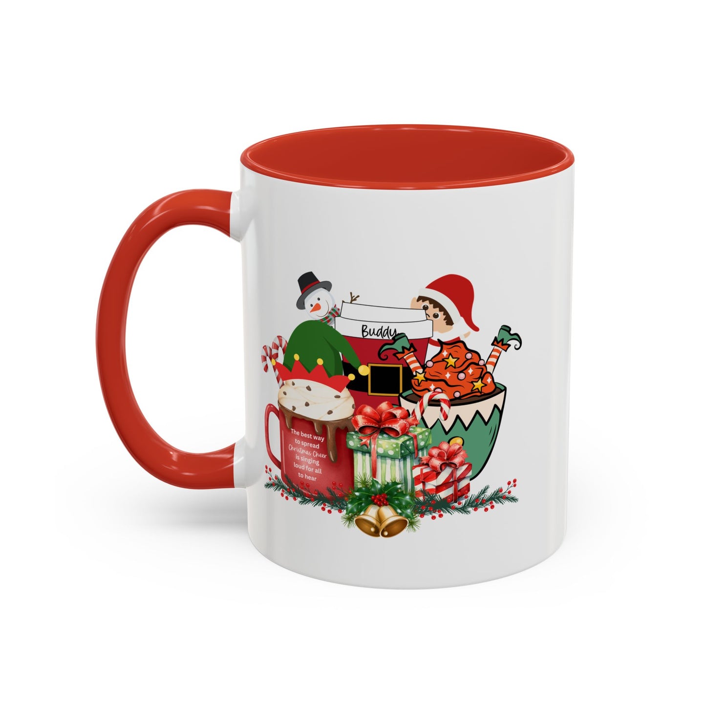 Merry Christmas with a Bang Home Sweet Home Gift | 11oz | 15oz | White Color Rimmed Mug | Girl Soccer Player