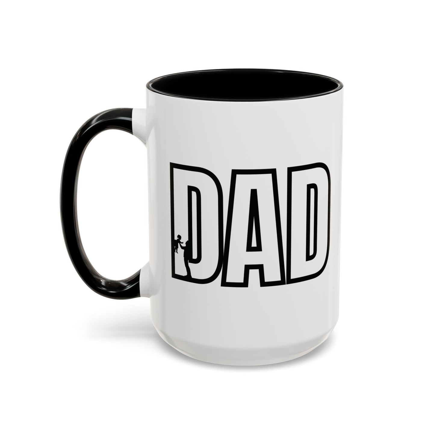 Unique Dad Father's Day Gift | White 11oz Color Rimmed Mug