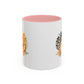 Flowers Home Sweet Home Gift | 11oz | 15oz | White Color Rimmed Mug | Girl Soccer Player