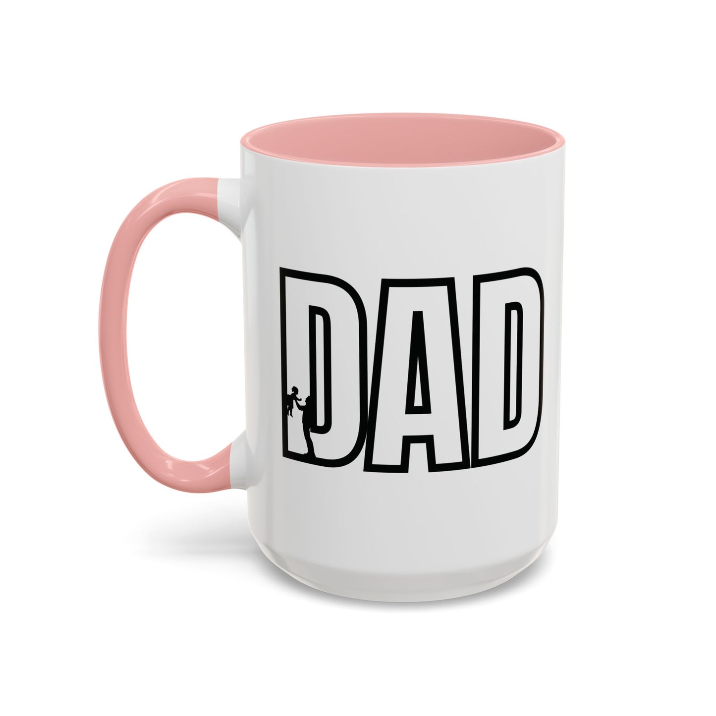 Unique Dad Father's Day Gift | White 11oz Color Rimmed Mug