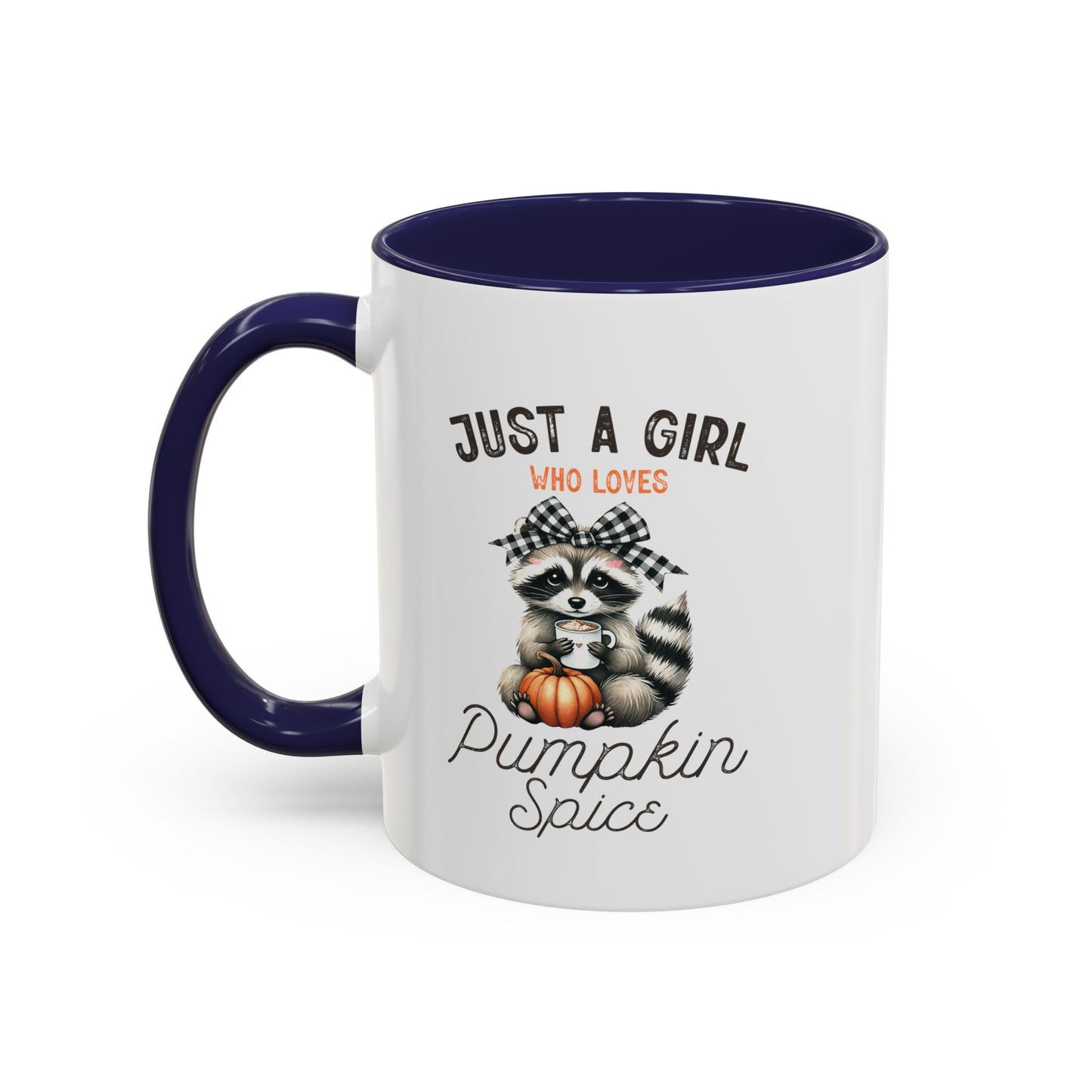 Girl Loves Pumpkin Spice Home Sweet Home Gift | 11oz | 15oz | White Color Rimmed Mug | Girl Soccer Player