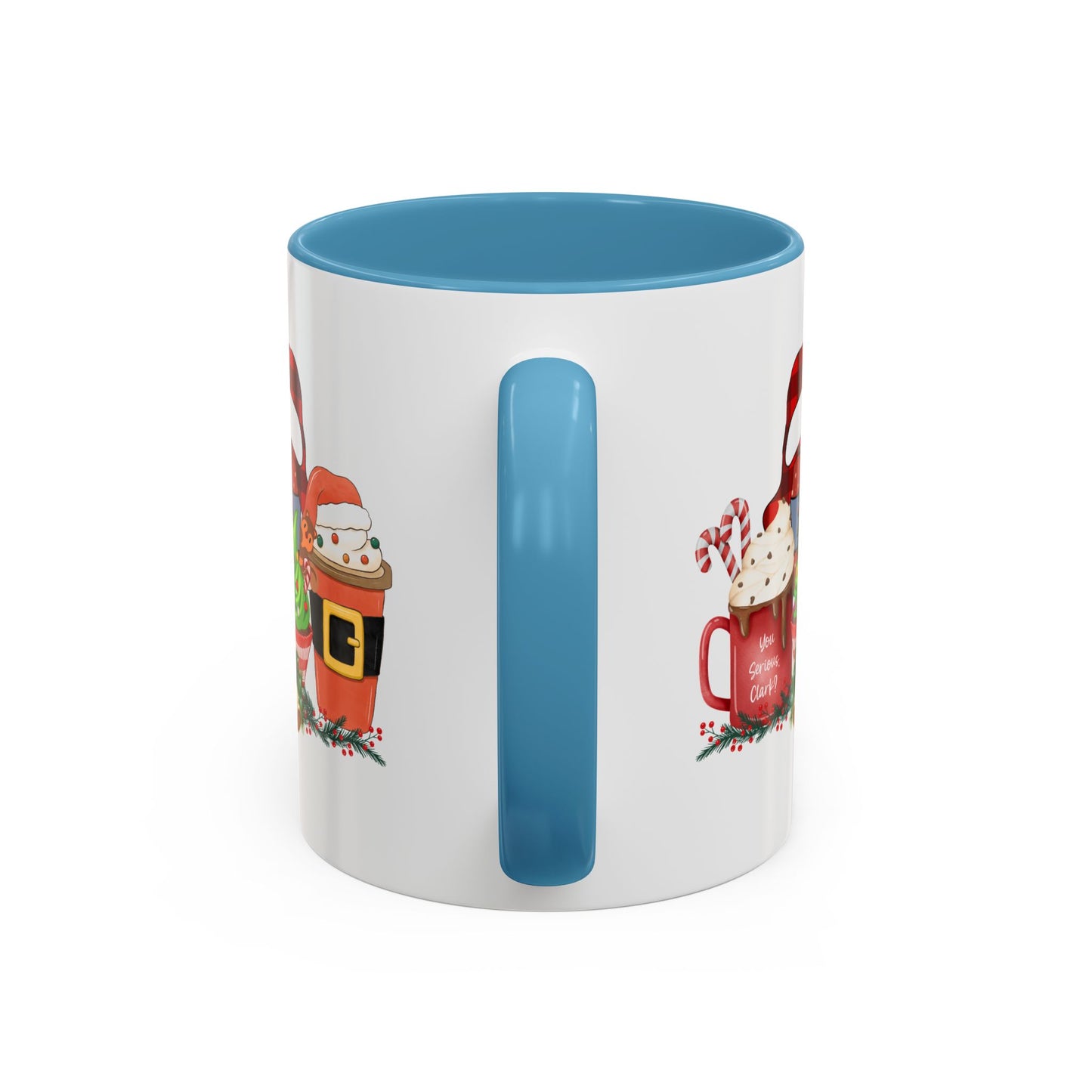 Merry Christmas Home Sweet Home Gift | 11oz | 15oz | White Color Rimmed Mug | Girl Soccer Player