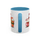 Merry Christmas Home Sweet Home Gift | 11oz | 15oz | White Color Rimmed Mug | Girl Soccer Player