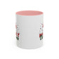 Merry Christmas Home Sweet Home Gift | 11oz | 15oz | White Color Rimmed Mug | Girl Soccer Player