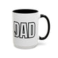 Unique Dad Father's Day Gift | White 11oz Color Rimmed Mug