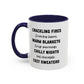 Crackling Fires Home Sweet Home Gift | 11oz | 15oz | White Color Rimmed Mug | Girl Soccer Player