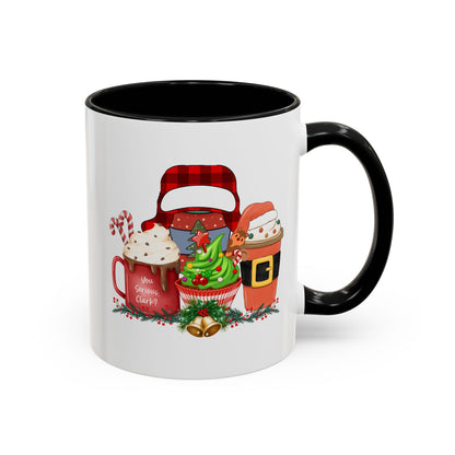 Merry Christmas Home Sweet Home Gift | 11oz | 15oz | White Color Rimmed Mug | Girl Soccer Player