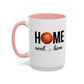 Bake, Sip Hot Cocoa, and Home Sweet Home Gift | 11oz | 15oz | White Color Rimmed Mug